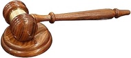 Justice Gavels Premium Quality Wood Gavel and Sound Block for Lawyers and Courtroom Judges