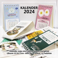 Cute MINI 2024 Calendar - Aesthetic Desk Calendar