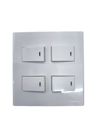 4 Gang 1 Way Switch ( Panasonic) WEG6804+(4XWEG5001K-5)+ Utility Box