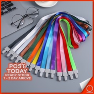 SAFETY CORD 1.5x45cm Lanyard ID Card Pass Holder Straps Hook Event School Office Tali Gantung 挂绳