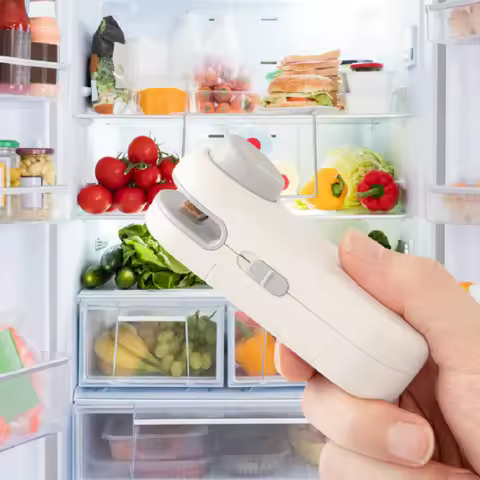 Portable Mini Sealer 2 in 1 Heat Sealer for Snacks Home Use Rechargeable Sealer Vacuum Sealer Snacks