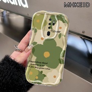 MHKEID Casing Hp OPPO A5 2020 A9 2020 A11 A11x Case cantik dan personalisasi HP Kesing pola bunga Casing kover pelindung Cases kreatif Silikon Softcase