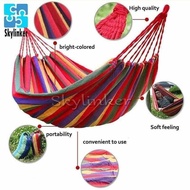 6F2 Portable Camping Cotton Rope Outdoor Hammock Duyan 160*70Cm