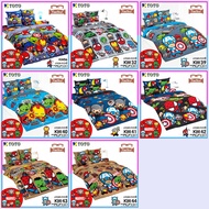 💎TeeBed💎 Toto โตโต้ ชุดผ้าปู+นวมเอนกประสงค์ แบบบาง (3.5/ 5/ 6ฟุต) ชุดบางคุ้ม มาเวล คาวาอิ Marvel Kaw