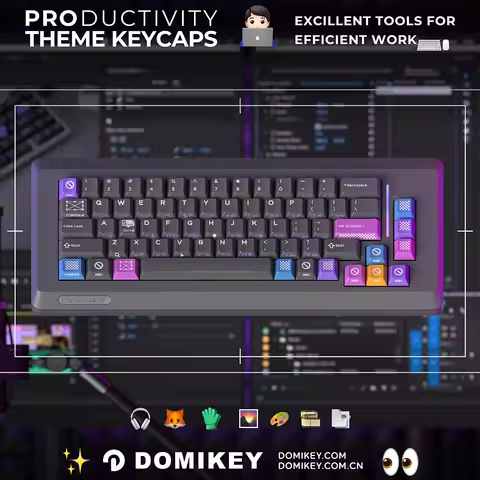 Domikey Productivity Keycap PBT Doubleshots Keycap Cherry profile with Silk Screen Printing for Mech