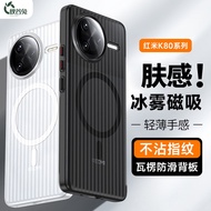 Qiugutu Suitable for Redmi k90promax Phone Case Magnetic Frosted Skin Sensation Grille Case Redmi k9