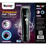 Nushi NRT-1048 Rechargeable Electric Hair Trimmer / Shaver 2 in 1 ( FULLY WASHABLE) [ READY STOCK ]