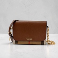 莉亞精品♡ Burberry 格紋woc 二手美包