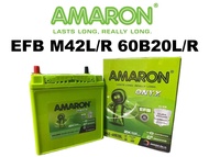 [STANDARD DELIVERY] AMARON ONXY EFB bateri M42L/R 60B20L/R untuk kereta MYVI ARUZ ATIVA
