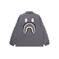 A BATHING APE HAJIME SORAYAMA SHARK COACH JACKET Grey Unused