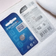 Original Renata CR1220 Battery, 3V Lithium - Longer Lasting Swiss Watch Battery