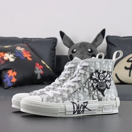 
Dior Dior B23 Oblique High Top Sneakers Bee Comfortable Casual Shoes Low-Top High-Top Fashion Sneak