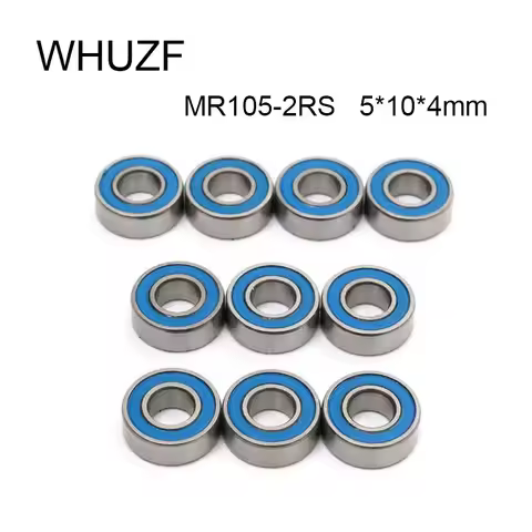 WHUZF MR105RS Bearing ABEC-5 (20/50/100PCS) 5X10X4 mm Miniature MR105-2RS Ball Bearings Blue Sealed 