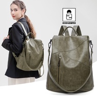 ICONZERO Beg galas wanita Woman PU Leather Backpack for Women Fashion Soft Leather backpacks High Qu