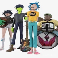 Ready Stock Figure Simulation Model gorillaz Member Station Rock Band Band Independent Resin Ornamen