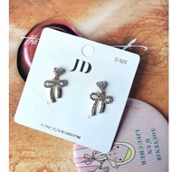 Gold ribbon earring s925