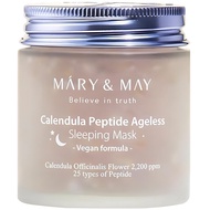 MARY&MAY Vegan Calendula Peptide Ageless Sleeping Mask 3.88 .oz / 110g (Expiry date:2027.05)