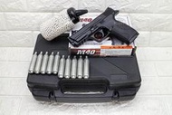 KWC S&amp;W MP40 CO2槍 + CO2小鋼瓶 + 奶瓶 + 槍盒 ( KC48 大嘴鳥手槍直壓槍BB槍玩具槍