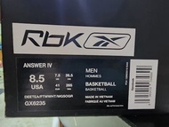 Reebok iverson ANSWER IV US8.5