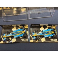 MINICHAMPS Mini Cut 1/43 Renault F1 R24 2004 Seasonal Display Car, Double Car No. 8 Alonzo Limited 1