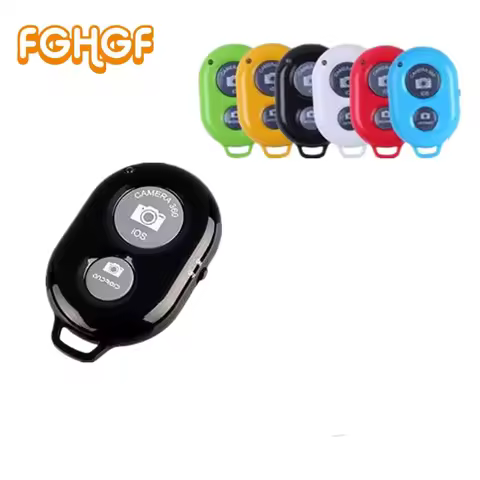 FGHGF Bluetooth Phone Self Timer Shutter Button for iPhone 7 selfie stick Shutter Release Wireless R