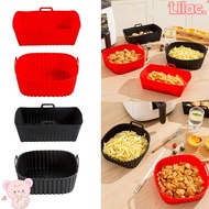 LILAC Silicone Air Fryer Liners, for 4-7 QT Black Red Oven Liner, Air Fryer Accessories Reusable wit