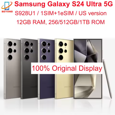 Samsung Galaxy S24 Ultra 5G S928U1 6.8" Dynamic LTPO AMOLED ROM 256/512GB/1TB RAM 12GB Snapdragon NF
