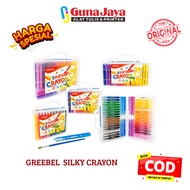 GREEBEL Silky Crayon 12, 24, 36, 48 Colors Silky Crayon Premium Crayon - Greebel Twist Crayon