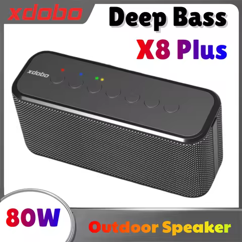 XDOBO X8 Plus Speaker Deep Bass 80W Soundbar Wireless Subwoofer 10400mAh USB/TF/AUX Music Play Home