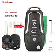 Jingyuqin 315/433 MHz Sửa Đổi Chìa Khóa Điều Khiển Từ Xa Dành Cho Xe Ford Escape Focus C-Max Quá Cản