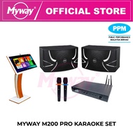 Myway M200 Pro Amplifier & Full Vision Touch Screen with KTS850 10 inch Speaker
