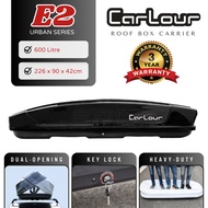 CARLOUR (E2) Roof Box 600L Slim Design Roofbox Roof Luggage Carrier 600 Litre Top Cargo Box Storage 