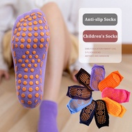 Years Children Socks Silicone Anti-slip Kids Tube Socks Soft Breathable Cotton Boys Girls Trampoline