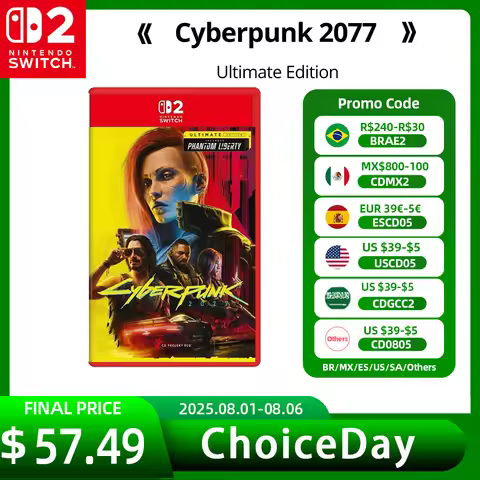 Nintendo Switch 2 Cyberpunk 2077 Ultimate Edition Games Deals 100% Official Physical Game Card Actio