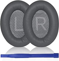 Aiivioll QC45 Replacement Ear Pads Cushions Earpads for Bose QC45 Wireless Headphones Softer Leather High-Density Noise Cancelling Foam,Earpads Repair Part（Gray）