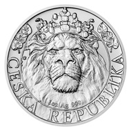 2022 Niue 1 oz .999 Czech Lion Silver Coin BU in Air-Tite Capsule