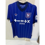 Ipswich Town Jersey Umbro Home Pattern Blue Size M Second Hand Football Shirt