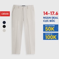 CANIFA men's trousers, straight office pants with front cups, slimfit form 8BP26S006