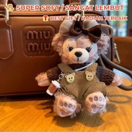 [READY STOCK] Painter Bear Cute Elephant Keychain Gajah Comel Gantungan Kunci Beg Kawaii Plush Doll 