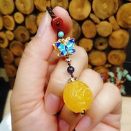 金銀財寶Jinyincaibao 蜜蠟編織款隨意扣 吊飾