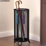 LINDW99NX Umbrella Barrel, Stand Type Drainage Design Umbrella Holder, Practical Cylindrical Black S