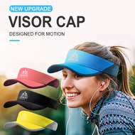 หมวกวิ่งครึ่งใบ กันแดด น้ำหนักเบา ช่วยให้อยู่ทรงสวยขณะวิ่ง ด้านหลังเป็นตัวล๊อค ปรับได้ Sports visor cap รุ่น E4080S (I6)