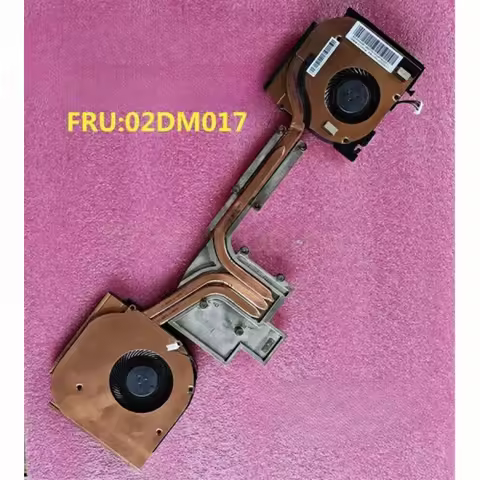 D Fan and Heatsink For Lenovo ThinkPad P53 (Type 20QN, 20QQ) 02DM017