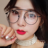 Metal Retro Small Round Frame Plain Glasses 71411