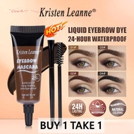 2PCS 4 Colors Liquid Eyebrow Dye Long Lasting Eyebrow Brow Gel Cream Eyebrow Mascara