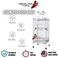 MPT Stainless Steel Bird Cage Large Sangkar Burung Besar Sangkar Burung Baji 鳥籠子 Parrot Cage Large Sangkar Burung Besar