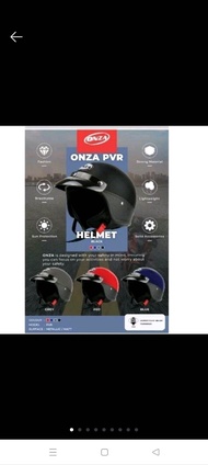 MOTORCYCLE HELMET TOPI KELEDAR MOTOSIKAL ONZA HELMET PVR- SIRIM APPROVED-MAT RED