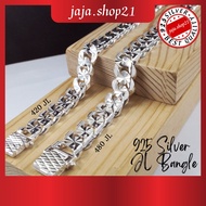READY STOCK | New Design Original 925 Silver Bracelet (420/480 JL) Bangle For Men | Gelang Tangan Lelaki Perak 925
