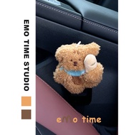Emo Bread Bear Car Seat Belt Plug with Plug Interior Safety Belt Buckle Seat Belt Extender Retainer