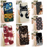 For Honor 70 FNE-AN00 FNE-NX9 Case For Honor 70 Cover Fashion Cute Cat Funny Pattern Silicon Casing